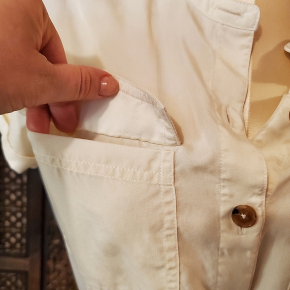 White Banana Republic short sleeved Dress - Picture 10 of 14